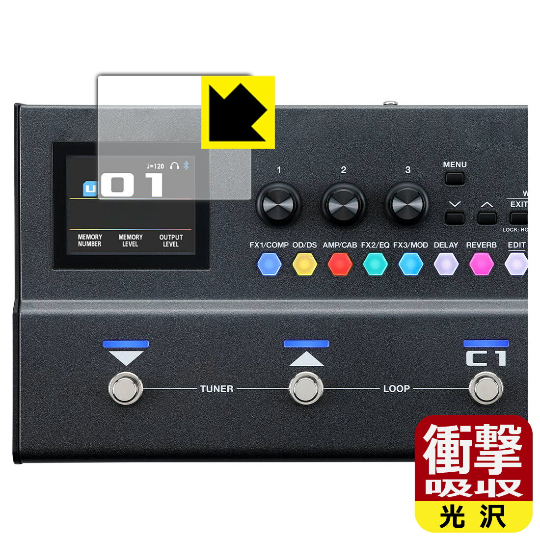 Other - PDA工房 BOSS GX-1 / GX-1B 対応 衝撃吸収[光沢] 保護 フィルム [ディスプレイ用] 耐衝撃 日本製 自社製造直販