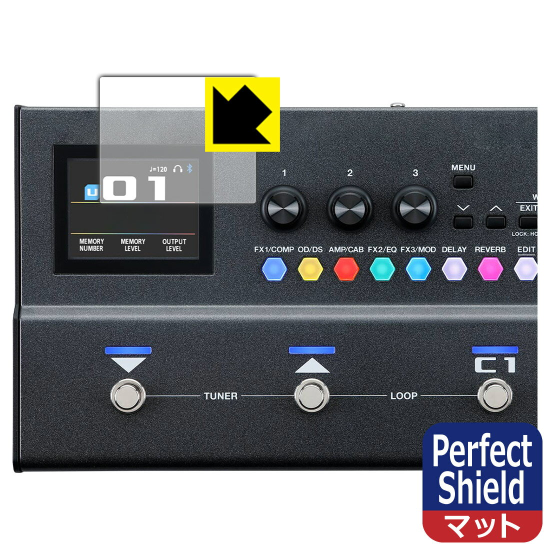 PDA工房 BOSS GX-1 / GX-1B 対応 PerfectShield 保護 フィルム [ディスプレイ用] 反射低減 防指紋 日本製 自社製造直販