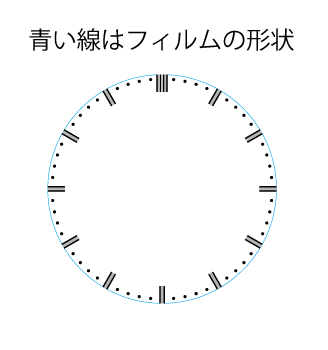 MyKronoz ZeTime (Petite/39mm) 時刻目盛りつき保護フィルム 日本製 自社製造直販