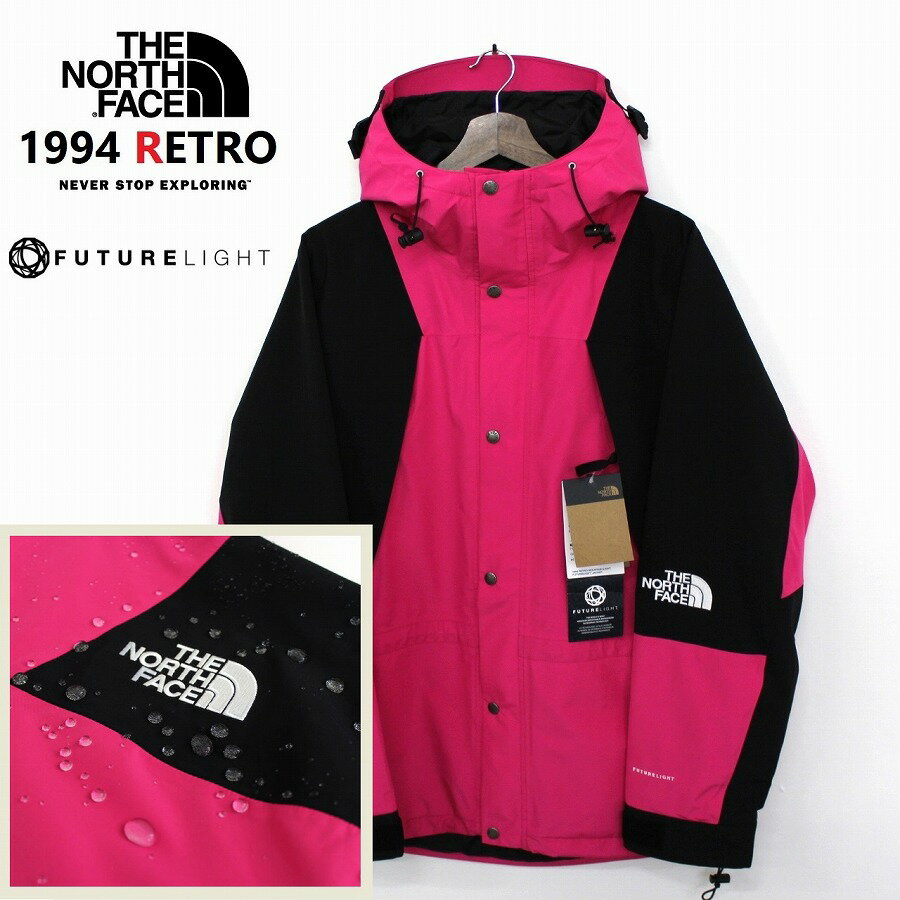 THE NORTH FACE ザ ノースフェイス 【1994 RETRO MOUNTAIN LIGHT FUTURELIGHT JACKET】 レトロ マウンテンライトジャケット メンズ MR.PINK 新素材FUTURELIGHT-2L DWR撥水仕様