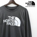 THE NORTH FACE ザ ノースフェイス HALFDOME ハーフドーム ロングスリーブ ロンT 長袖シャツ メンズ TNF MEDIUM GREY ミディアムグレー