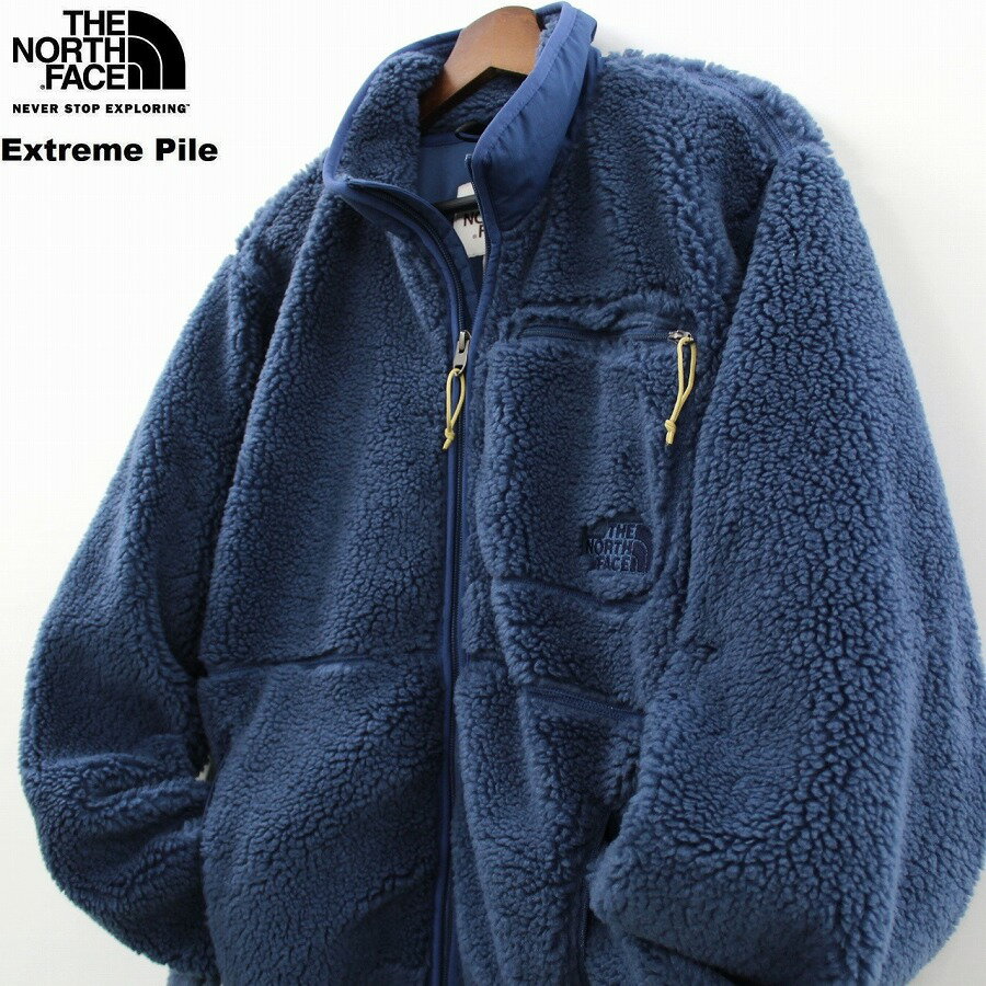 THE NORTH FACE ザ ノースフェイス EXTREME PILE FULLZIP JACKET フリースジャケット メンズ SHADY BLUE ブルー系色 モコモコ仕様