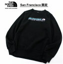 THE NORTH FACE ザ ノースフェイス  CITY PULLOVER CREW クルーネック トレーナー スウェット TNF BLACK 黒色 裏起毛