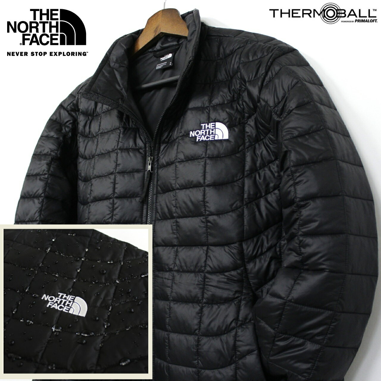 THE NORTH FACE ザ ノースフェイス THERMOBALL DOWN JACKET サーモボール ダウンジャケット メンズ TNF BLACK 黒