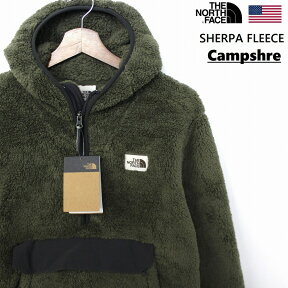 THE NORTH FACE ザ ノースフェイス Campshire ANORAK JACKET アノラック フリースジャケット メンズ カーキ系色 モコモコ ボア仕様