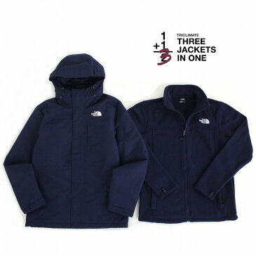 THE NORTH FACE ザ ノースフェイス 2020年新型 3way仕様 GALLIO TRICLIMATE JACKET トリクライメイト ジャケット 【外 中綿入りマウンテンパーカー 内 フリースジャケット】 メンズ TNF NAVY