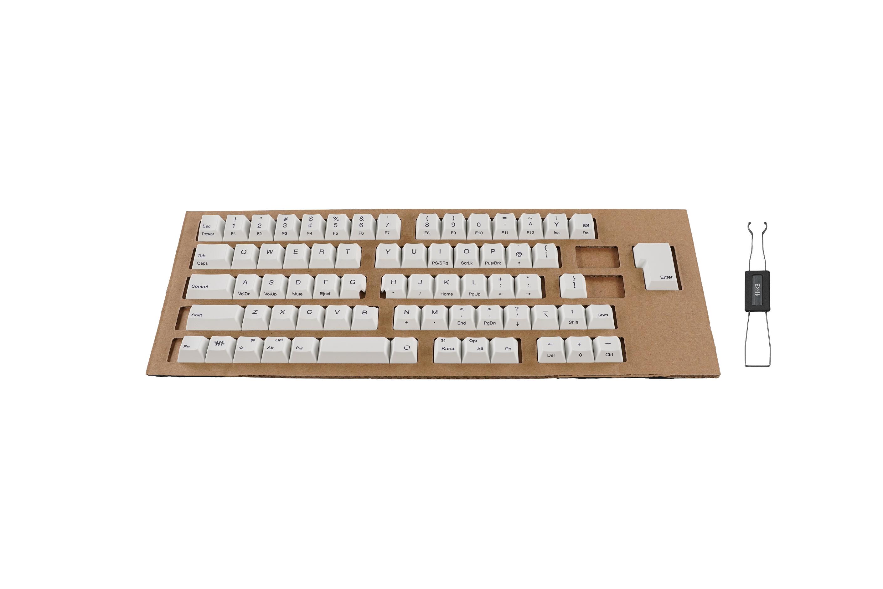 HHKB Studioキートップセット(雪) 日本語配列／黒印字 3