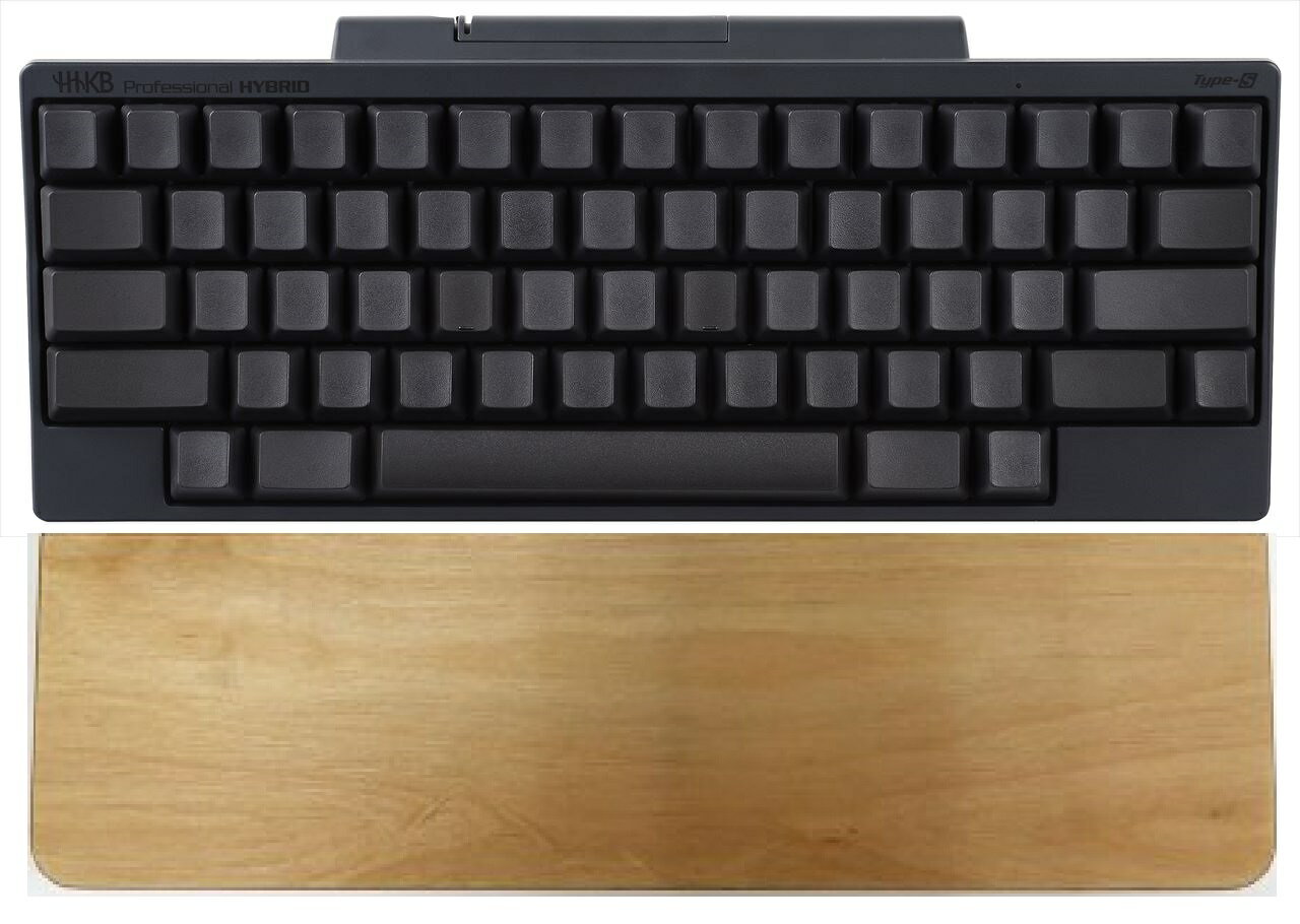 HHKB Professional HYBRID Type-S 英語配列 無刻印（墨）／HHKB用タイピングベッド