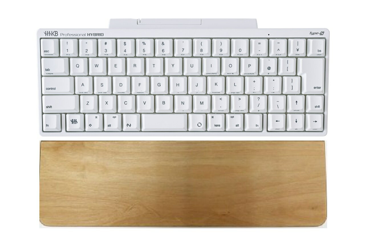 楽天PFUダイレクト楽天市場店HHKB Professional HYBRID Type-S 日本語配列（雪）／HHKB用タイピングベッド