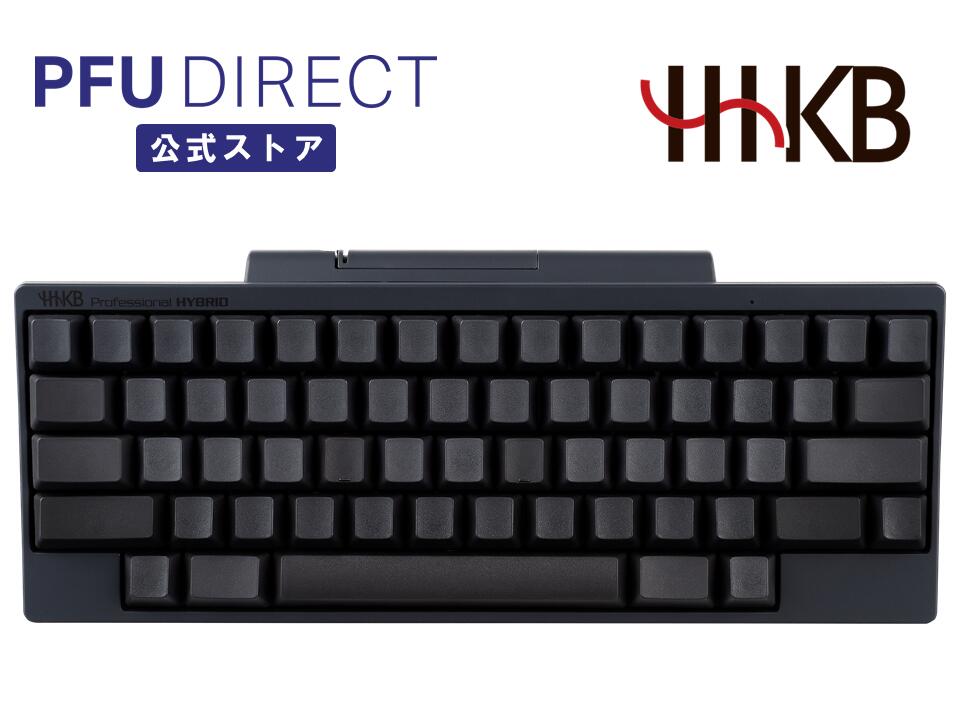 HHKB Professional HYBRID 無刻印／墨（英語配列） Bluetooth ワイヤレス キーボード USB 無線/有線両対応 高級 テンキーレス コンパクト 静電容量無接点 東プレ軸 HHKB