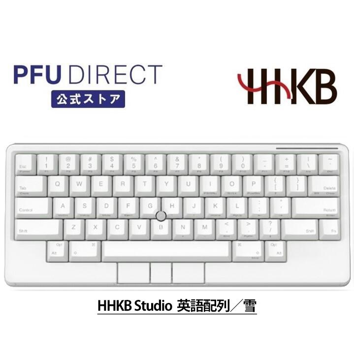 HHKB Studio 英語配列/雪 メカニカルキーボード、ジェスチャーパッド、ポインティングスティック、マウスボタンを搭載、押下圧45g