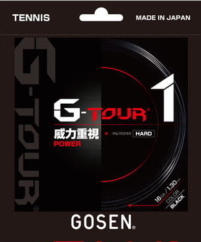 【パッケージ品×4張セット】ゴーセン：G-TOUR1 16(1.30mm)【メール便で発送】【国内正規品】【こちらは、難波店限定のメーカー取寄品です】