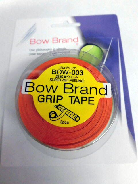 ボウブランド BOW BRAND グリップテープ3本巻ブラウン 24個セット【全国一律送料￥1500込価格です】