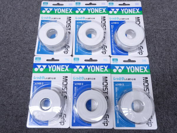 [最大2000円OFFクーポン発行中]【メール便送料無料】【ヨネックス　YONEX】AC154-3 テニス・バドミントン グリップテープ ウェットタッキーグリップ ブラック 007[200305] 父の日 プレゼント