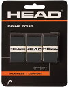 【なんば店商品】【期間限定・楽天価格】【HEAD】オーバーグリッププライムツアー(3本入)285621カラー:ブラック【メール便でポスト投函】【配達日時指定は対...