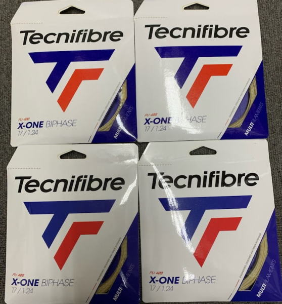 【パッケージ品×4張セット】テクニファイバー：エックスワンバイフェイズ124NA(X-ONE BIPHASE 124 NA)【メール便で発送】【国内正規品】【こちらは、難波店限定のメーカー取寄品です】