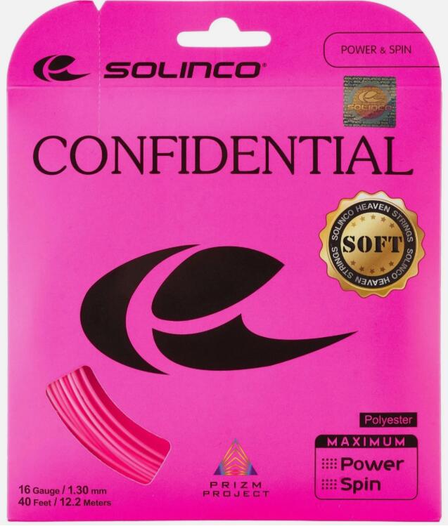 Strings - ★★こちらは張上専用ガットです★★ガットのみの購入は出来ません!!SOLINCO(ソリンコ)：コンフィデンシャルソフト 130（CONFIDENTIAL SOFT 130)