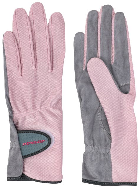 【なんば店商品】ダンロップ【レディース】テニス グローブ（両手セット）〈手のひら側　穴なしタイプ〉TGG-0115Wカラー：ピンク［NEWカラー・数量限定品］【メール便で発送】【郵便ポスト投函の為、代引不可です】