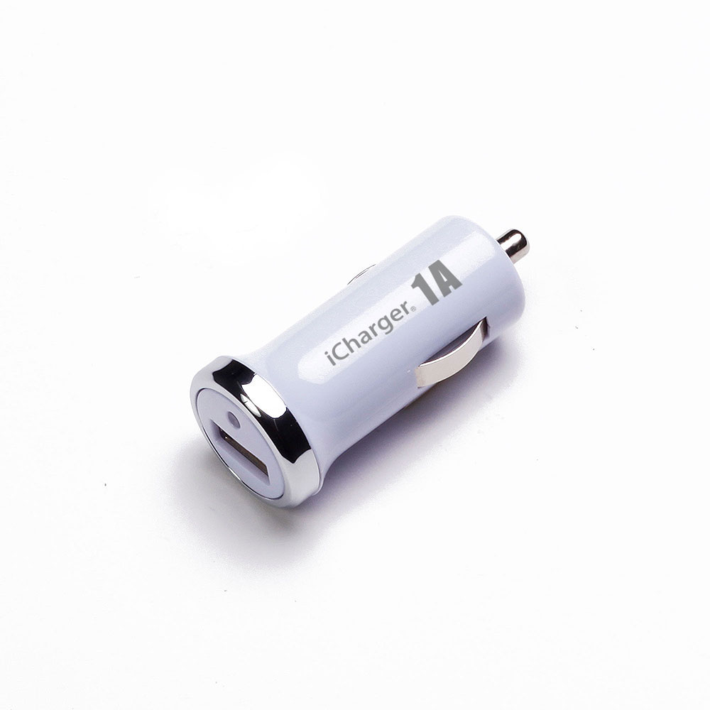 アウトレット USBポート 車載専用充電器 1A ホワイト 車載用 充電器 コンパクト PG-1DCUS02WH 500円均一