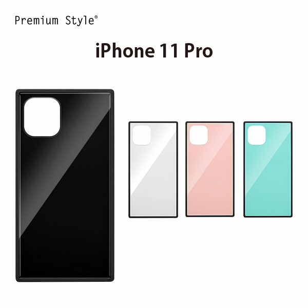 アウトレット iPhone11Pro ケース カバー ホワイト ブラック ピンク ブルー 白 黒 青 シンプル 無地 ストラップホール 耐衝撃 強化ガラス iPhone11 Pro iPhone 11Pro iPhone 11 Pro アイフォン あいふぉん イレブン プロ イレブンプロ iPhoneケース