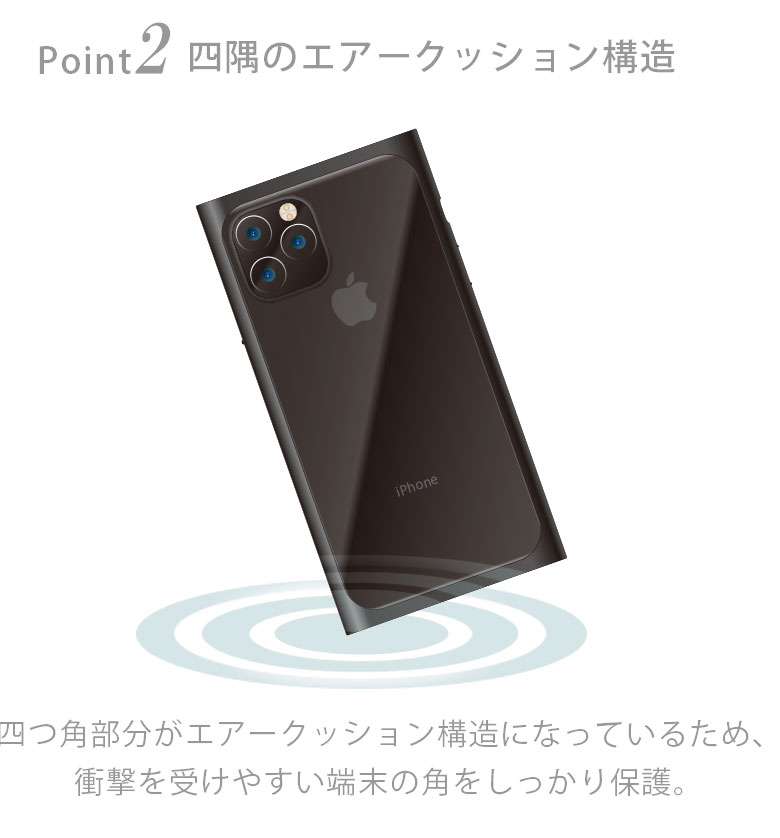 アウトレット iPhone 11 Pro ケース カバー クリア 透明 ブラック 黒 ホワイト 白 レッド 赤 ネイビー 紺 ストラップホール アイフォン あいふぉん iPhone11Pro アイフォーン イレブンプロ タフ 丈夫 高硬度 耐衝撃 クリアケース スクエア型