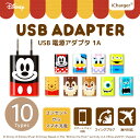 iCharger USB電源アダプタ ディズニーキャラクター1A iPhone8 iPhoneX ミッキー ミニー デイジー ドナルド サリー マイク リトルグリーンメン チップ デール iPhone8Plus ディズニー 充電器 ランキング上位