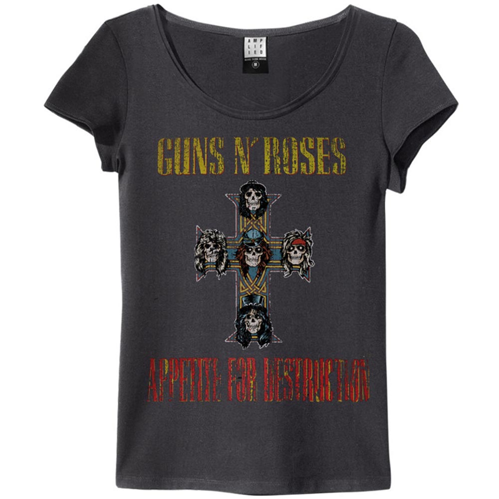 楽天PGSGUNS N ROSES ガンズアンドローゼズ - APPETITE FOR DESTRUCTION / Amplified（ ブランド ） / Tシャツ / レディース 【公式 / オフィシャル】