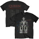 QUEEN クイーン - EUROPEAN TOUR 1984（復刻ツアーTシリーズ） / バックプリントあり / Tシャツ / メンズ 【公式 / オフィシャル】