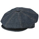 ニューヨークハット JOHN LENNON ジョンレノン - DENIM STITCH NEWSBOY / NEW YORK HAT（ ブランド ） / キャップ / メンズ 【公式 / オフィシャル】