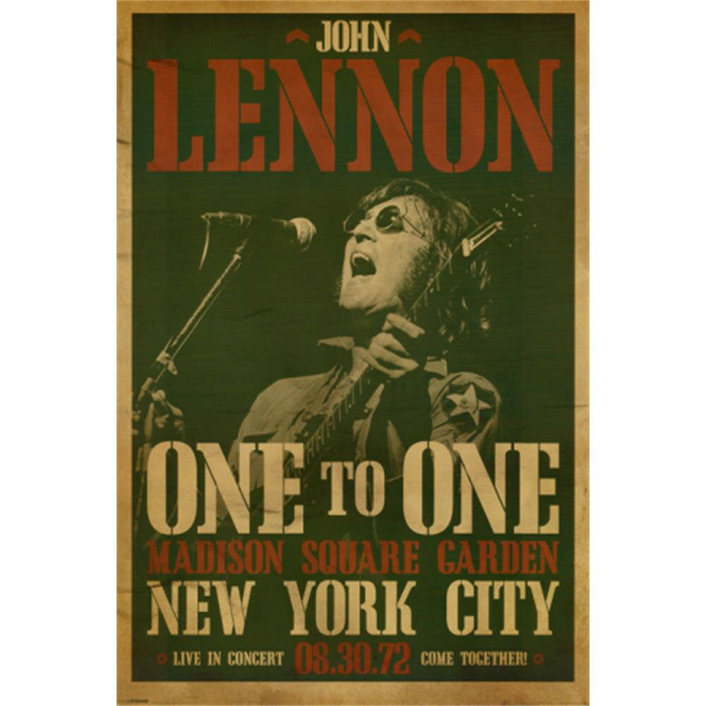 JOHN LENNON ジョンレノン - One to One Concert / ポスター 【公式 / オフィシャル】