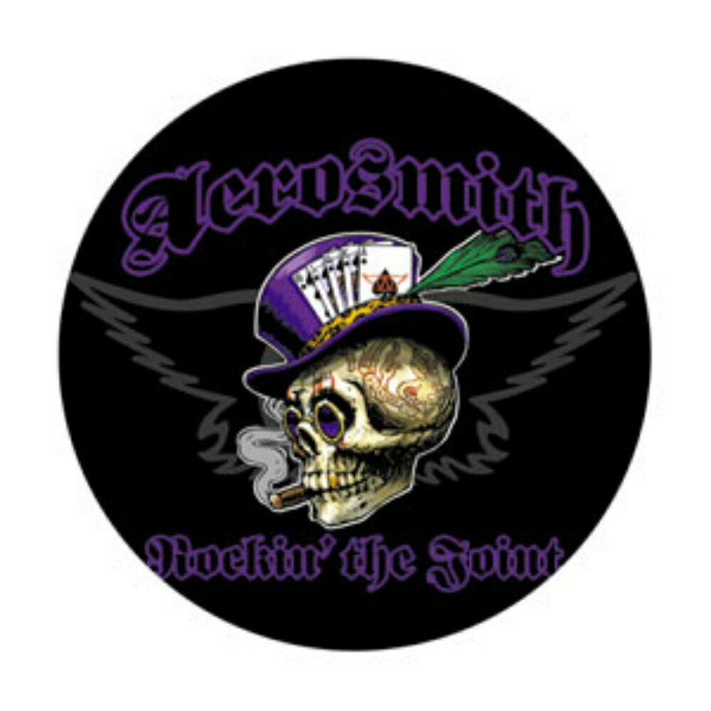 AEROSMITH エアロスミス - Top Hat Skull / バッジ 