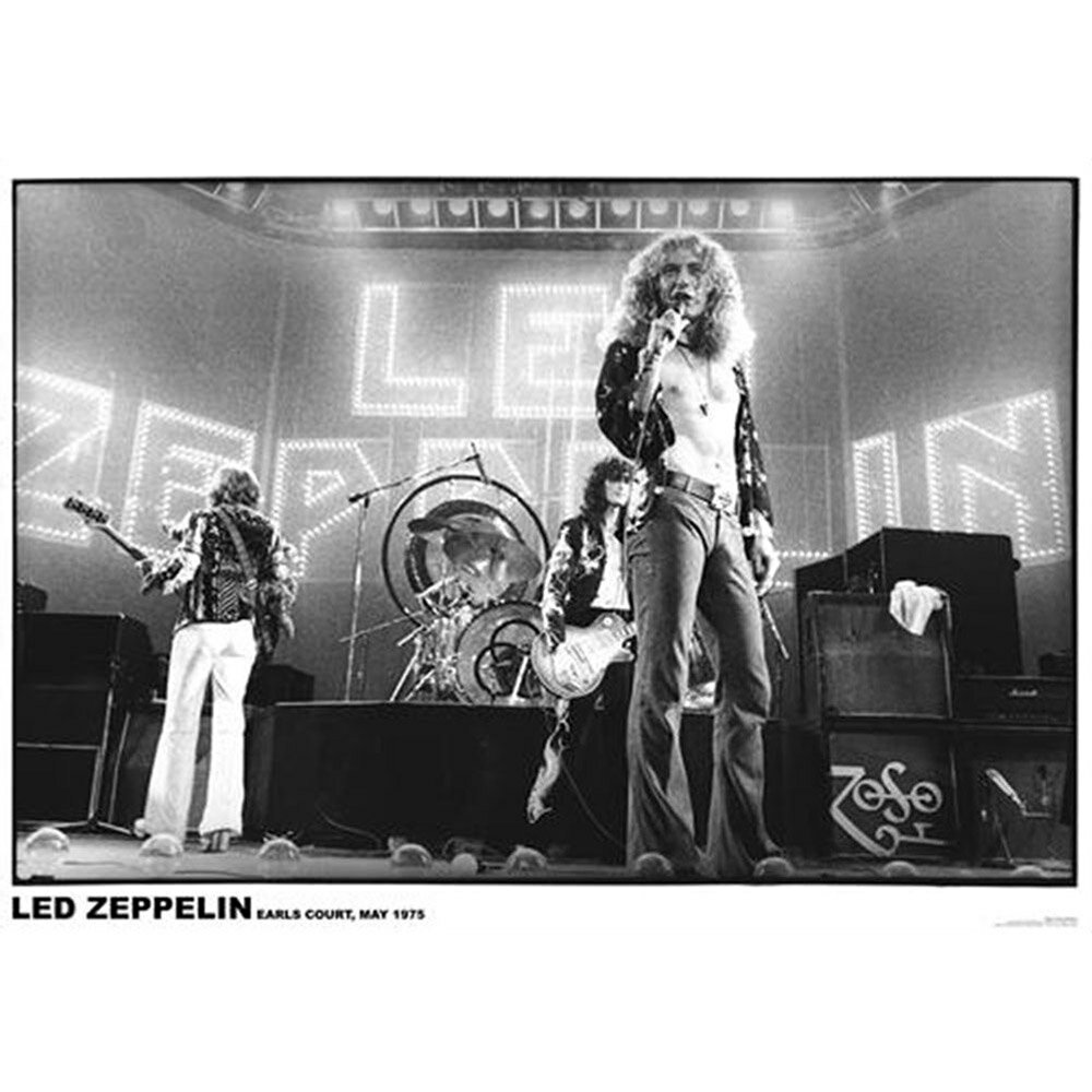 LED ZEPPELIN レッドツェッペリン (デビュー55周年記念 ) - Earl's Court 1975 / ポスター 【公式 / オフィシャル】