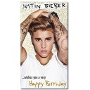 JUSTIN BIEBER ジャスティンビーバー (デビュー 15周年 ) - Happy Birthday Card / ポストカード・レター 【公式 / オ...
