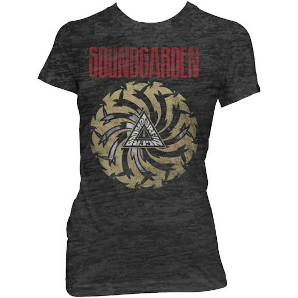 SOUNDGARDEN サウンドガーデン (結成40周年 ) - BAD MOTOR FINGER /ヴィンテージ加工 / Tシャツ / レディース 【公式 / オフィシャル】