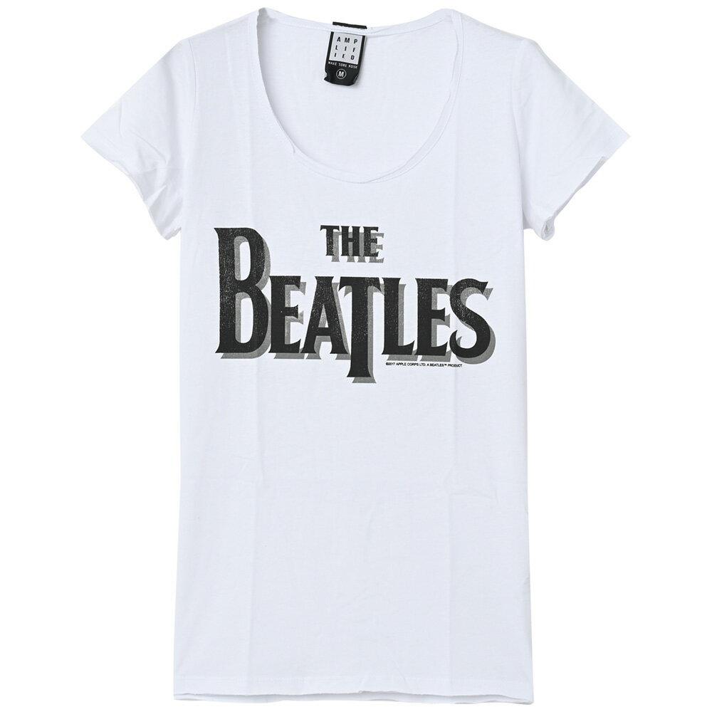 THE BEATLES ザ・ビートルズ (ABBEY ROAD発売55周年記念 ) - LOGO / Amplified（ ブランド ） / Tシャツ / レディース 【公式 / オフィシャル】