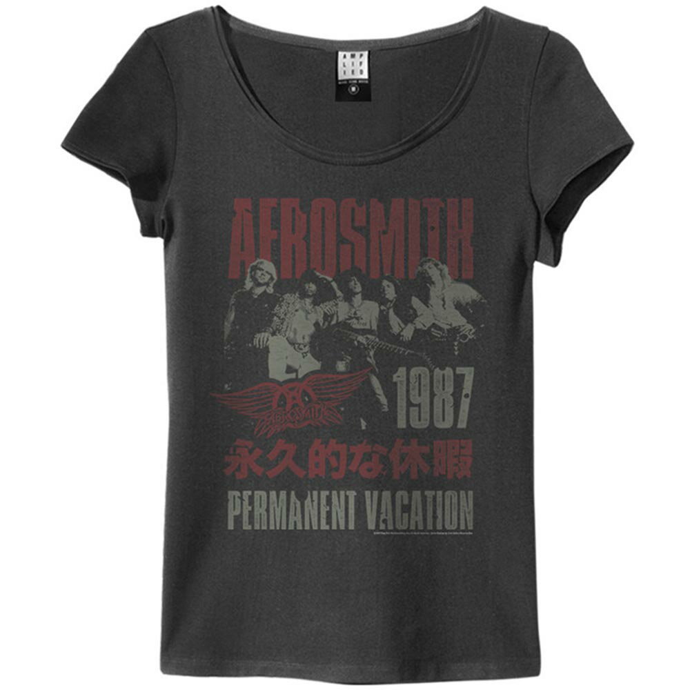 楽天PGSAEROSMITH エアロスミス - PERMANENT VACATION / Amplified（ ブランド ） / Tシャツ / レディース 【公式 / オフィシャル】
