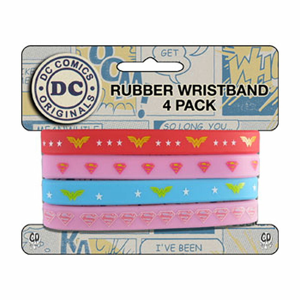 WONDER WOMAN ޥ - 4 MINI RUBBER WRISTBAND SET / ꥹȥХ ڸ / ե