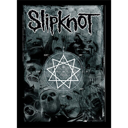 SLIPKNOT スリップノット (デビュー 25周年 ) - Pentagram / インテリア額 【公式 / オフィシャル】 SLIPKNOT スリップノット (デビュー 25周年 ) - Pentagram / インテリア額 【公式 / オフィシャル】