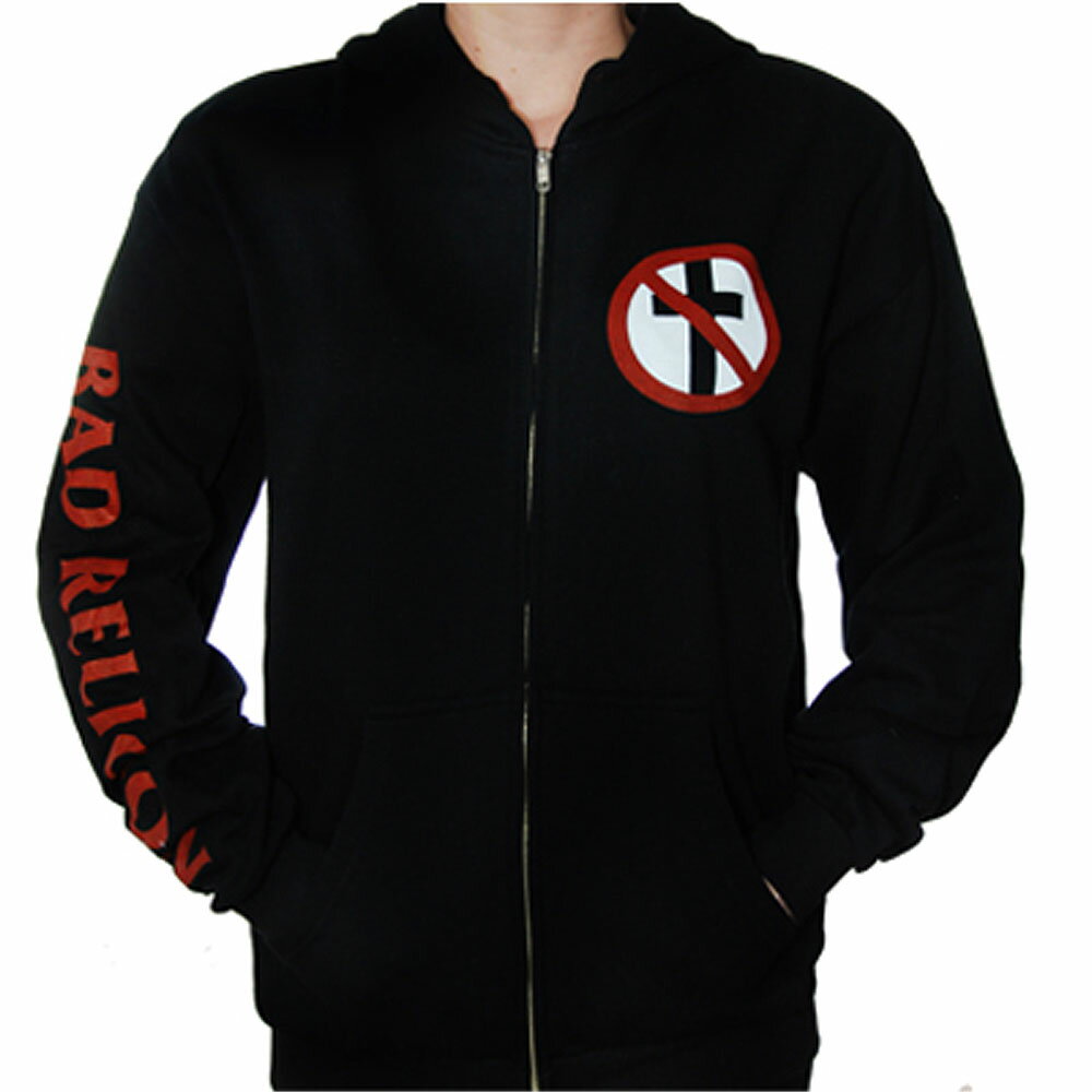 BAD RELIGION バッドレリジョン (結成 45周年 ) - Crossbuster / ジップ / パーカー・スウェット / メンズ 【公式 / オフィシャル】