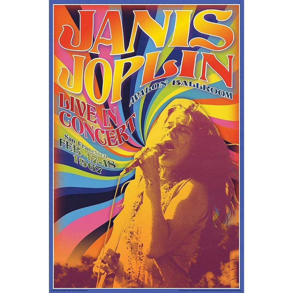 JANIS JOPLIN ジャニスジョプリン - Concert / ポスター 