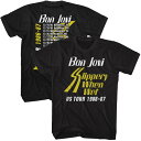 BON JOVI ボン ジョヴィ (4月公式ドキュメンタリー配信開始 ) - SSW TOUR / バックプリントあり / Tシャツ / メンズ 【公式 / オフィシャル】