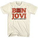 BON JOVI ボン ジョヴィ (4月公式ドキュメンタリー配信開始 ) - HAVE A NICE DAY / Tシャツ / メンズ 【公式 / オフィシャル】