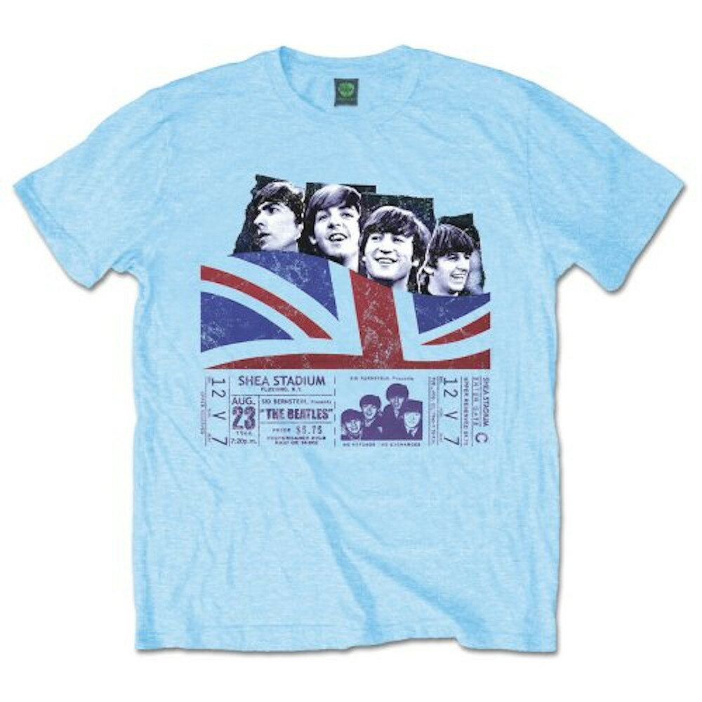 THE BEATLES ザ・ビートルズ (ABBEY ROAD発売55周年記念 ) - SHEA STADIUM with TICKET / Tシャツ / メンズ 【公式 / オフィシャル】