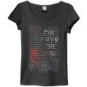 PINK FLOYD ピンクフロイド (狂気 50周年 ) - THE WALL / Amplified（ ブランド ） / Tシャツ / レディース 【公式 / オフィシャル】