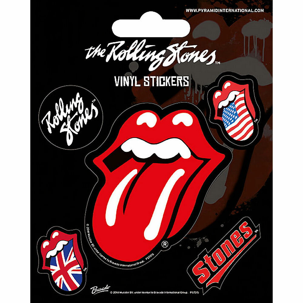 ROLLING STONES ローリングストーンズ (ブライアンジョーンズ追悼55周年 ) - Tongue / ステッカー 【公式 / オフィシャル】