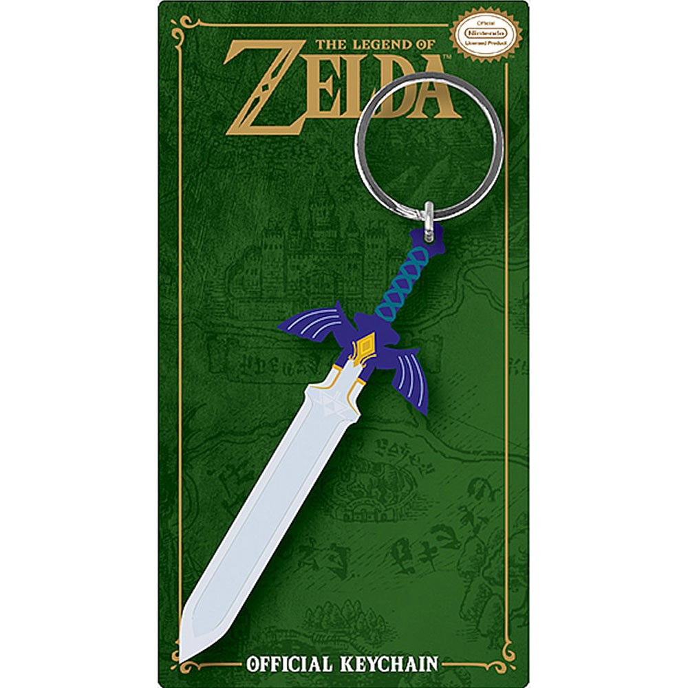 THE LEGEND OF ZELDA ゼルダの伝説 - Master Sword / ラバー・キーリング / キーホルダー 【公式 / オフィシャル】