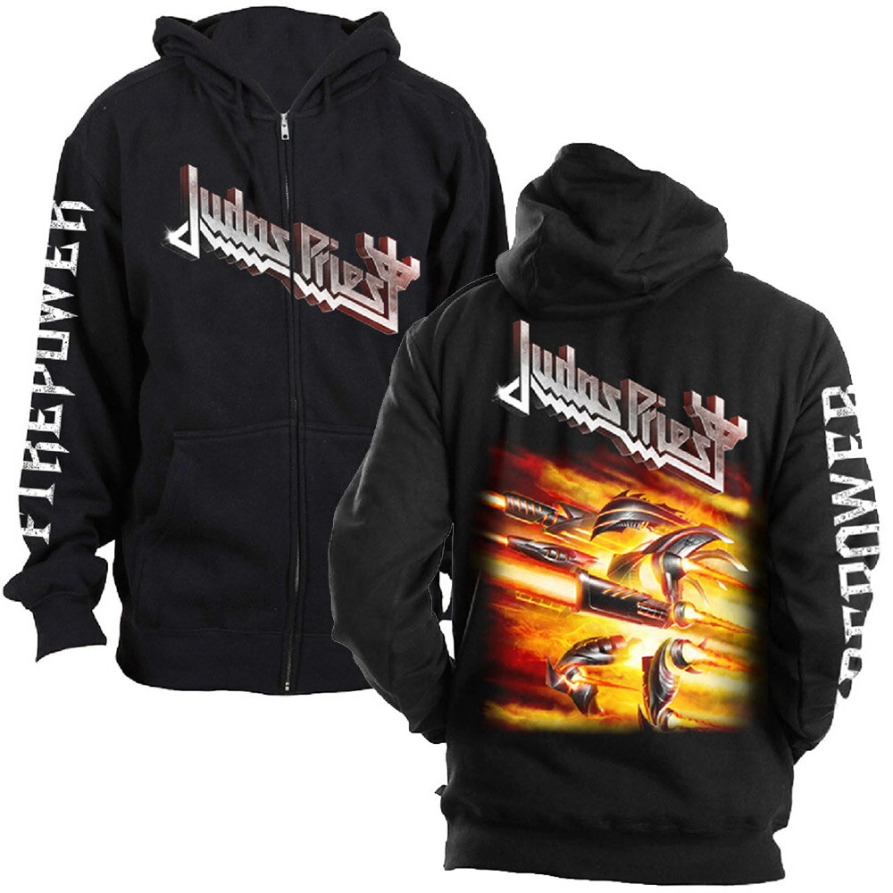 JUDAS PRIEST ジューダスプリースト (2024年3月新作発売 ) - FIREPOWER / ジップ / パーカー・スウェット / メンズ 