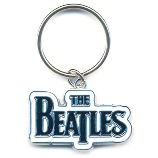 THE BEATLES ビートルズ (7月 映画 『ザ・ビートルズの軌跡』 公開 ) - DROP T LOGO (BLACK) / メタル・キーチェイン / キーホルダー 【公式 / オフィシャル】 THE BEATLES ビートルズ (7月 映画 『ザ・ビートルズの軌跡』 公開 ) - DROP T LOGO (BLACK) / メタル・キーチェイン / キーホルダー 【公式 / オフィシャル】