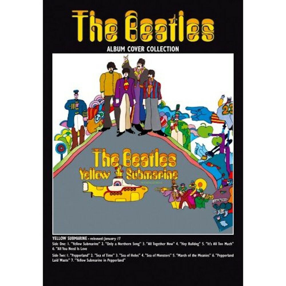 THE BEATLES ザ・ビートルズ (ABBEY ROAD発売55周年記念 ) - YELLOW SUBMARINE / ポストカード・レター 【公式 / オフィシャル】