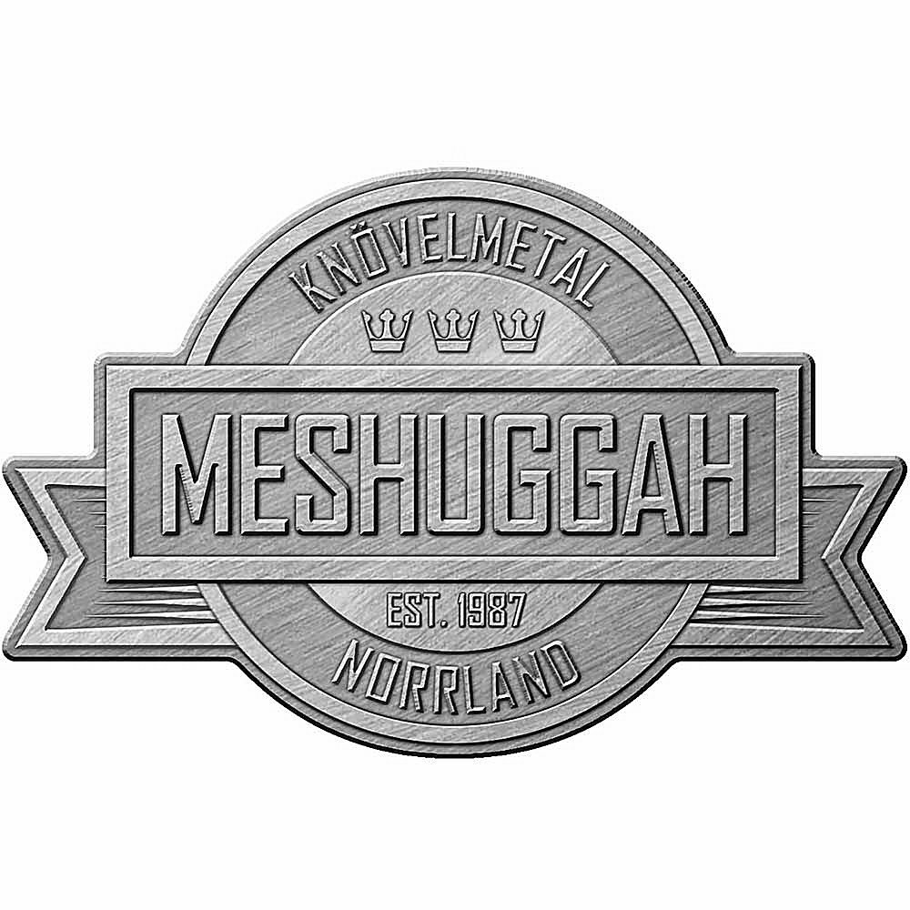  MESHUGGAH メシュガー - CREST / メタル・ピンバッジ / バッジ 